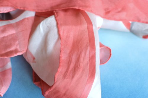 Rollsaum DIY von hand nähen Seidentuch